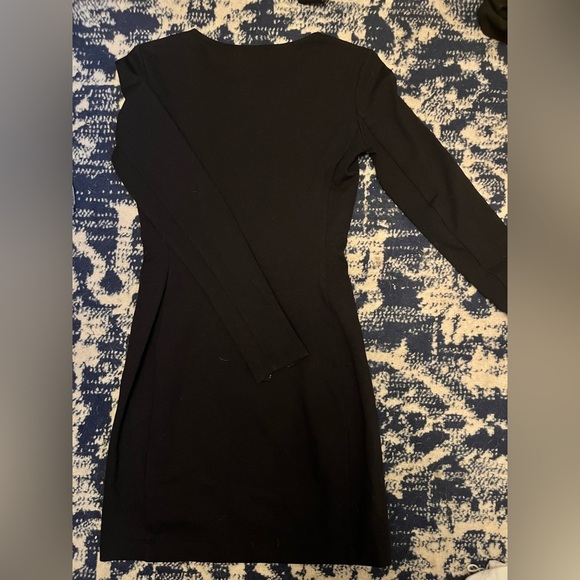 Theory Black Long Sleeve Dress - Picture 3 of 4